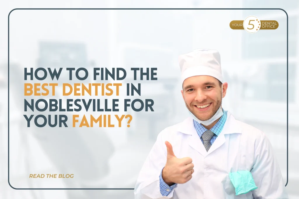Smiling dentist in Noblesville giving thumbs up, guiding families to find the best dental care.